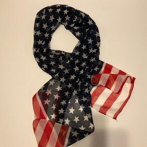 Patriotic US Flag Scarf USA